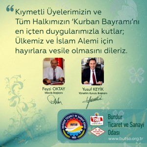 1-BUTSO - Kurban Bayramı Mesajı