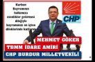 CHP BURDUR MİLLETVEKİLİ MEHMET GÖKER’İN BAYRAM TEBRİKİ