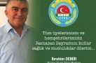 İBRAHİM DEMİR’İN RAMAZAN BAYRAMI TEBRİKİ