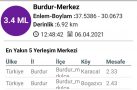 DEPREM KENDİNİ HATIRLATIYOR
