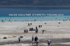 SALDA GÖLÜ’NDE ZİYARETÇİ YOĞUNLUĞU DEVAM EDİYOR