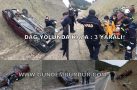 DAĞ YOLUNDA KAZA: 3 YARALI