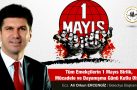 BELEDİYE BAŞKANI ALİ ORKUN ERCENGİZ 1 MAYIS KUTLAMASI