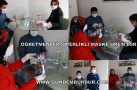 ÖĞRETMENLER SİPERLİKLİ MASKE ÜRETİYOR