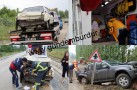 AKYAKA YAKINLARINDA TRAFİK KAZASI: 4 YARALI
