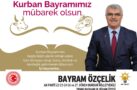 AK PARTİ BURDUR MİLLETVEKİLİ BAYRAM ÖZÇELİK’İN BAYRAM KUTLAMASI
