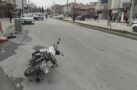 MOTOSİKLETLE KAZA YAPAN 14 YAŞINDAKİ ÇOCUK AĞIR YARALANDI