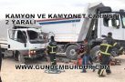 BURDUR-KARAMANLI YOLUNDA KAZA: 2 YARALI