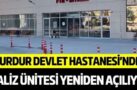 DİYALİZ ÜNİTESİ ÇARŞAMBA GÜNÜ HİZMETE GİRİYOR