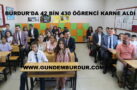 BURDUR’DA 42 BİN 430 ÖĞRENCİ KARNE ALDI