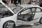 OTOMOBİLDE YOĞUNLAŞAN  GAZ BOMBA GİBİ PATLADI