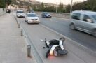 MOTOSİKLET SÜRÜCÜSÜ YARALANDI
