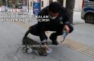POLİS MEMURU KAFEDE MAHSUR KALAN KEDİYE ELİYLE SU İÇİRDİ