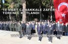 18 MART ÇANAKKALE DENİZ ZAFERİ KUTLANDI