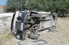 İşçi servisi kaza yaptı; 16 yaralı