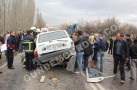 Akyaka altında kaza 1 ölü, 1 ağır yaralı