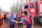 ERCENGİZ YANGIN BÖLGESİNDEKİ EKİPLERİ ZİYARET ETTİ