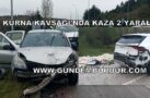 KURNA KAVŞAĞI’NDA KAZA 2 YARALI