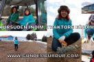 “KÜRSÜDEN İNDİM, TRAKTÖRE BİNDİM”