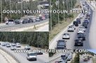 DÖNÜŞ YOLUNDA YOĞUN TRAFİK