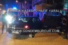 TRAFİK KAZASI: 3 HAFİF YARALI