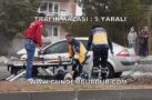 TRAFİK KAZASI : 5 YARALI