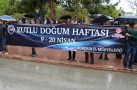 SAĞANAK YAĞIŞ ALTINDA KUTLU DOĞUM YÜRÜYÜŞÜ