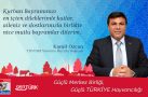 KAMİL ÖZCAN BAYRAM TEBRİKİ