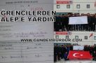 ÖĞRENCİLERDEN HALEP’E MADDİ YARDIM (GÖRÜNTÜLÜ HABER)