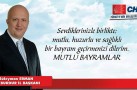 CHP İl Başkanı Süleyman Erman’ın Bayram Mesajı